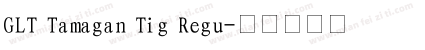 GLT Tamagan Tig Regu字体转换